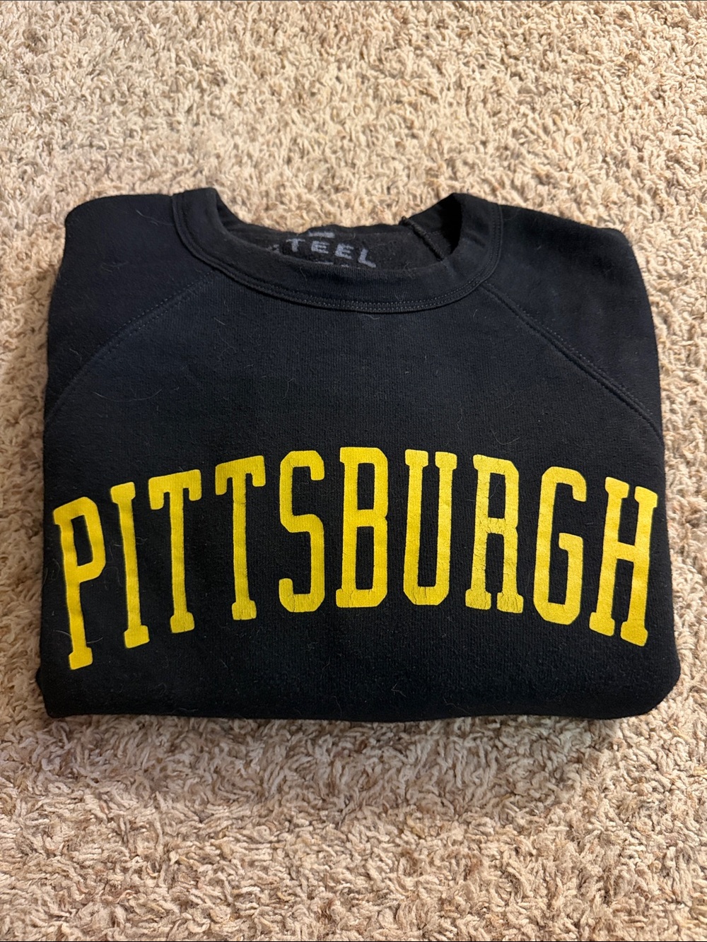Steel City- PITTSBURGH Classic Crewneck Sweatshirt - Black/Yellow